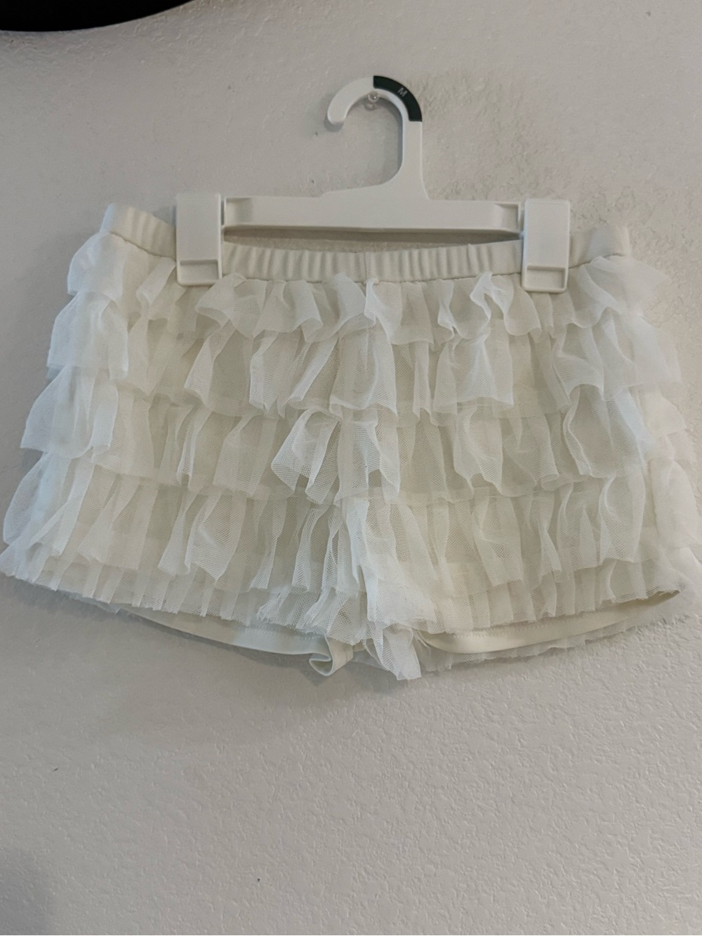 wild fable White Tiered Ruffle High Waist Shorts